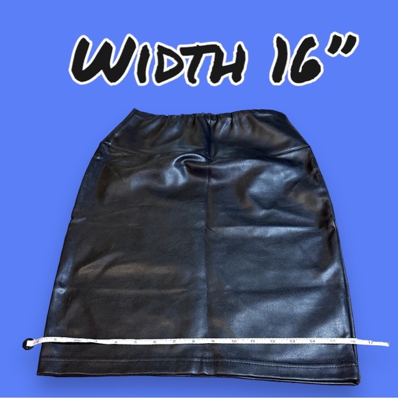 EUC RD Style Faux Leather Slip On Mini Skirt. Size XS 👠👠👠👠👠👠👠👠👠👠👠👠👠 - Picture 5 of 9